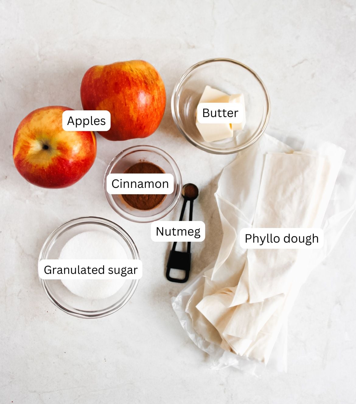 Apple Strudel ingredients